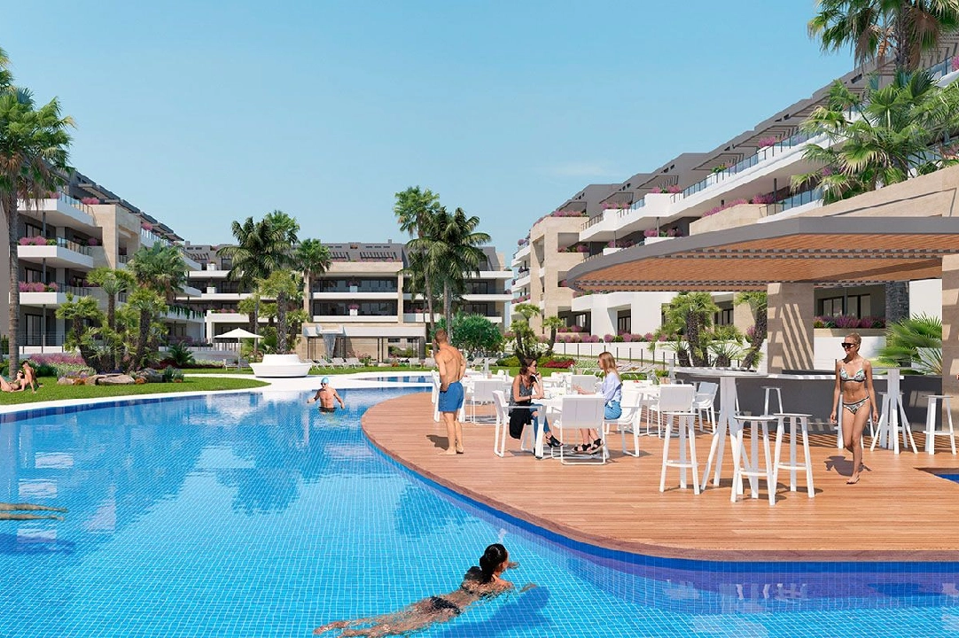 Penthouse Apartment in Playa Flamenca te koop, woonoppervlakte 147 m², Staat Eerste bewoning, Airconditioning, 2 slapkamer, 2 badkamer, Zwembad, ref.: HA-PFN-100-A02-1