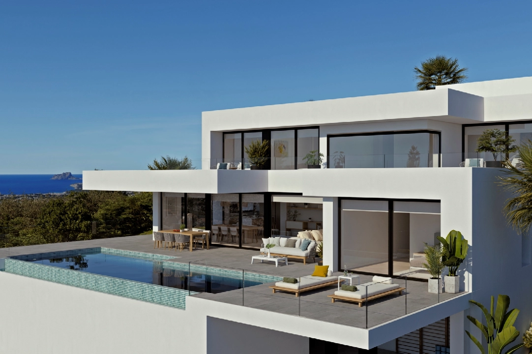 Villa in Cumbre del Sol(Residencial Plus Jazmines) te koop, woonoppervlakte 277 m², grondstuk 1087 m², 4 slapkamer, 5 badkamer, Zwembad, ref.: VA-AJ021-2