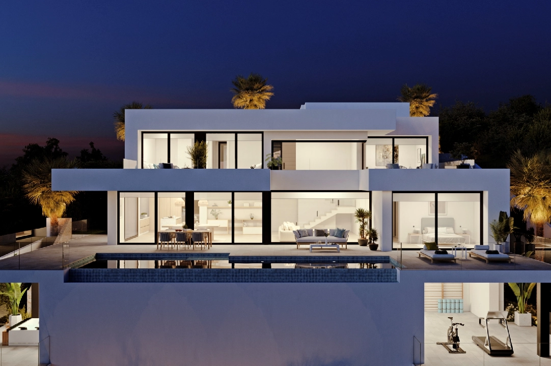 Villa in Cumbre del Sol(Residencial Plus Jazmines) te koop, woonoppervlakte 277 m², grondstuk 1087 m², 4 slapkamer, 5 badkamer, Zwembad, ref.: VA-AJ021-3