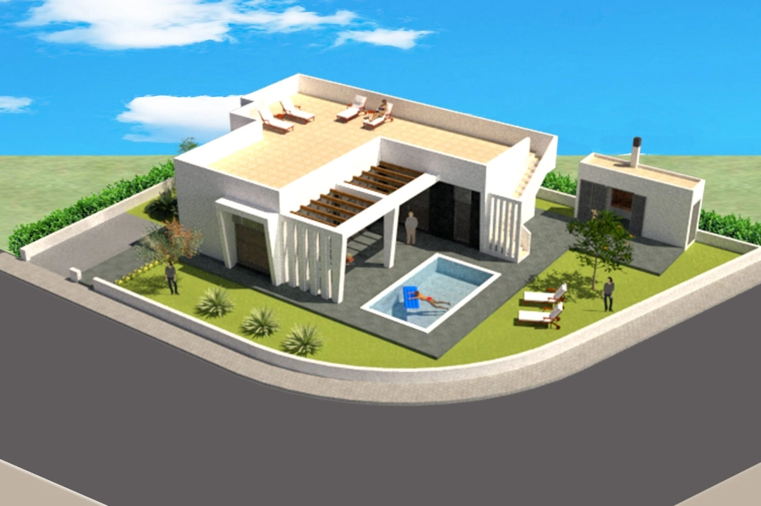 Villa in Polop(Lomas del Sol) te koop, grondstuk 480 m², 3 slapkamer, 2 badkamer, ref.: BP-3436POL-2