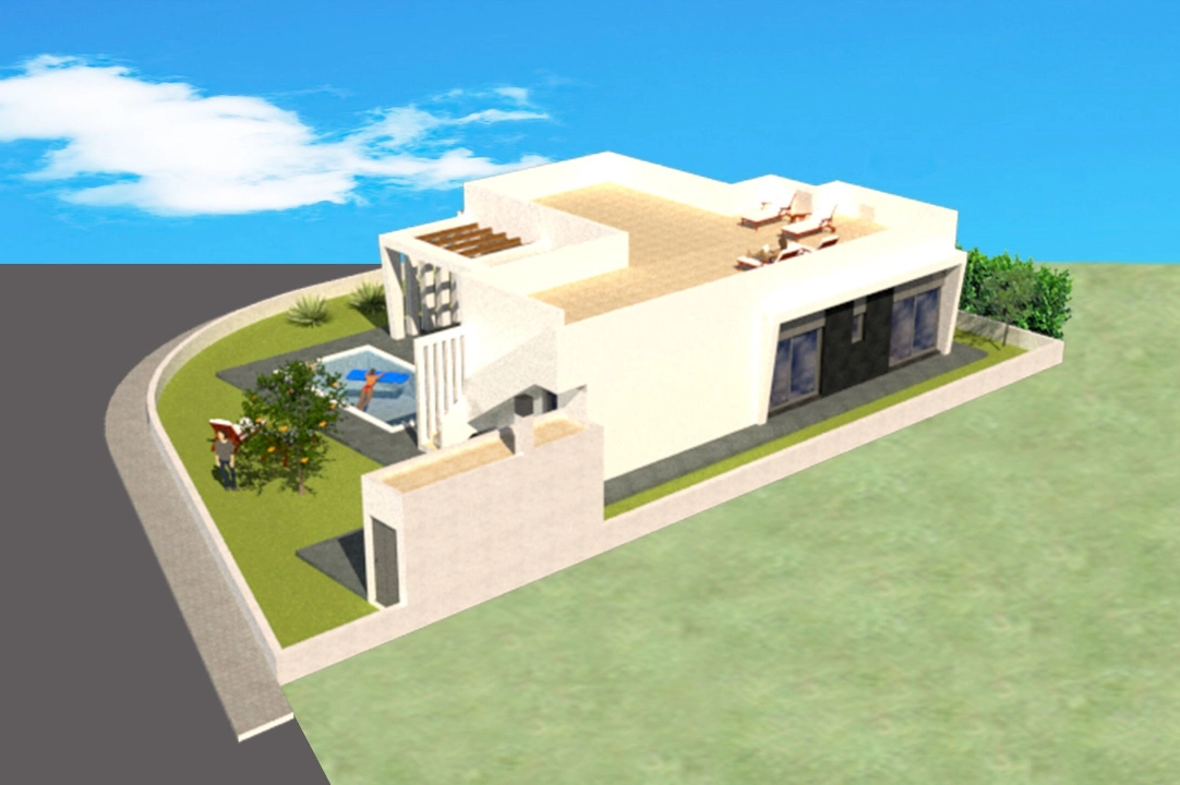 Villa in Polop(Lomas del Sol) te koop, grondstuk 480 m², 3 slapkamer, 2 badkamer, ref.: BP-3436POL-3
