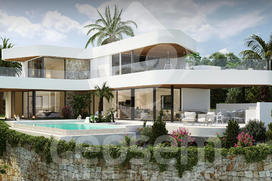 Villa in Benitachell(Cumbre del Sol) te koop, woonoppervlakte 387 m², Airconditioning, grondstuk 877 m², 4 slapkamer, 4 badkamer, ref.: BP-4043BELL-1