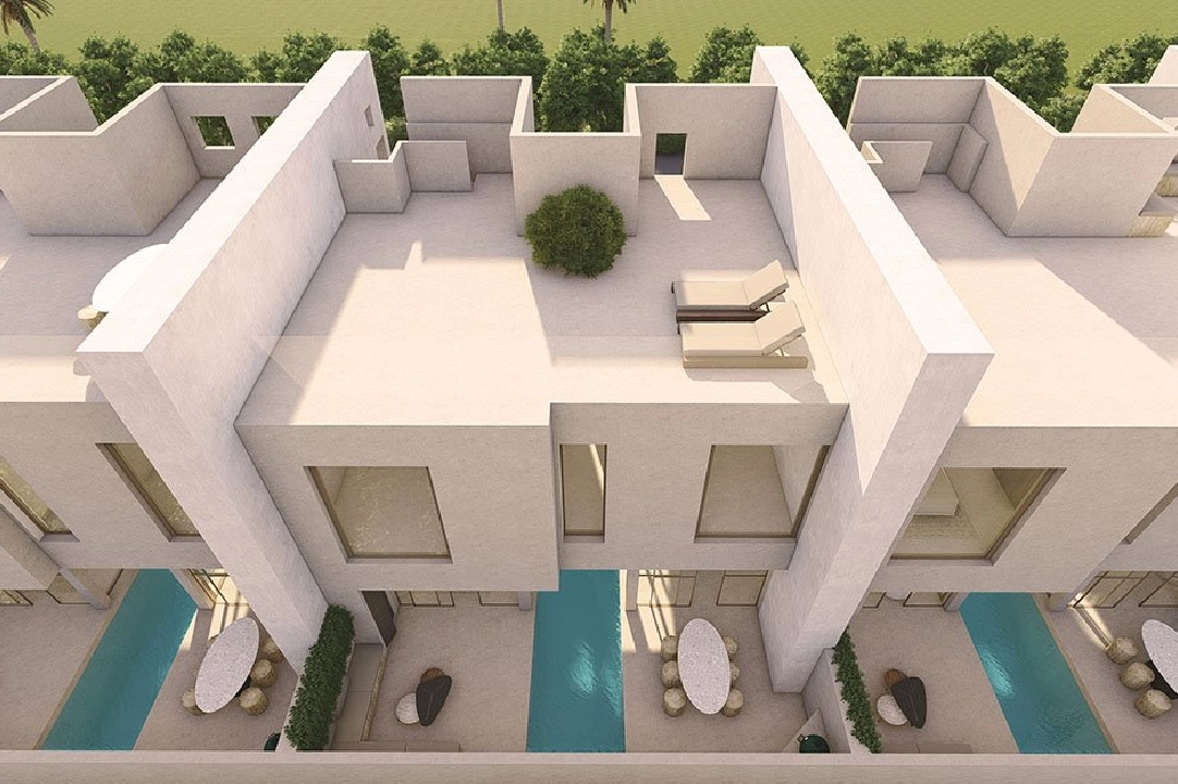 Reihenhaus in Formentera del Segura te koop, woonoppervlakte 217 m², Staat Eerste bewoning, Airconditioning, grondstuk 175 m², 3 slapkamer, 2 badkamer, Zwembad, ref.: HA-FRN-131-R01-10