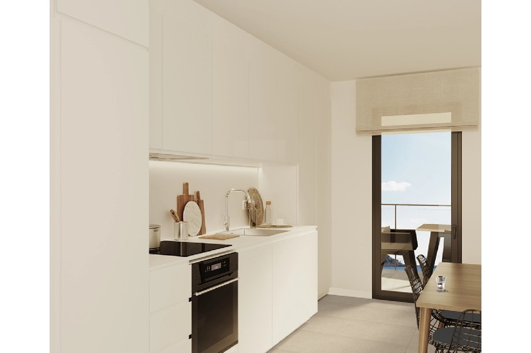 Apartment in Calpe te koop, woonoppervlakte 140 m², Bouwjaar 2019, + Vloerverwarming, Airconditioning, 1 slapkamer, 1 badkamer, Zwembad, ref.: NL-NLD1311-3