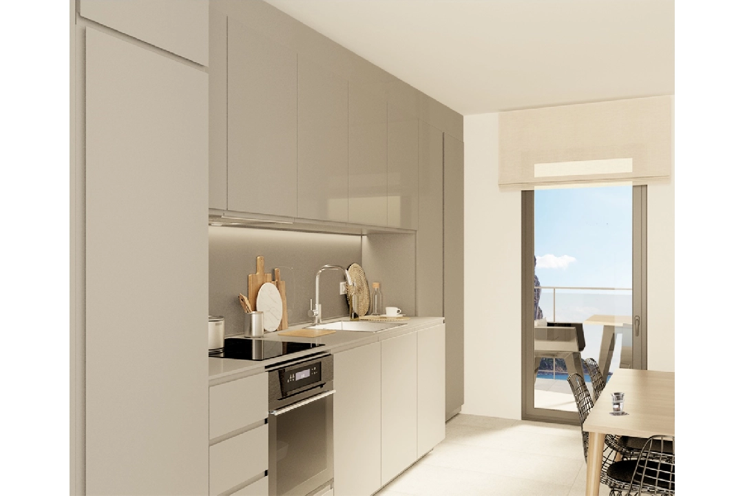 Apartment in Calpe te koop, woonoppervlakte 140 m², Bouwjaar 2019, + Vloerverwarming, Airconditioning, 1 slapkamer, 1 badkamer, Zwembad, ref.: NL-NLD1311-5