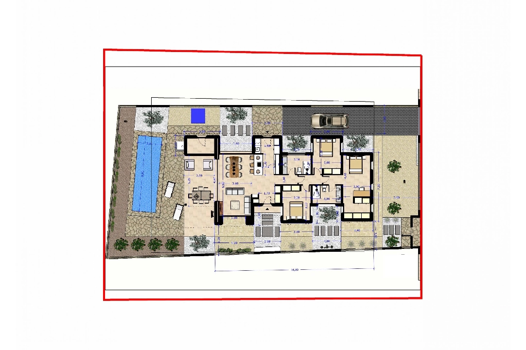 Villa in Alfaz del Pi(Arabi) te koop, woonoppervlakte 240 m², Airconditioning, grondstuk 510 m², 3 slapkamer, 2 badkamer, ref.: BP-3544ALF-15
