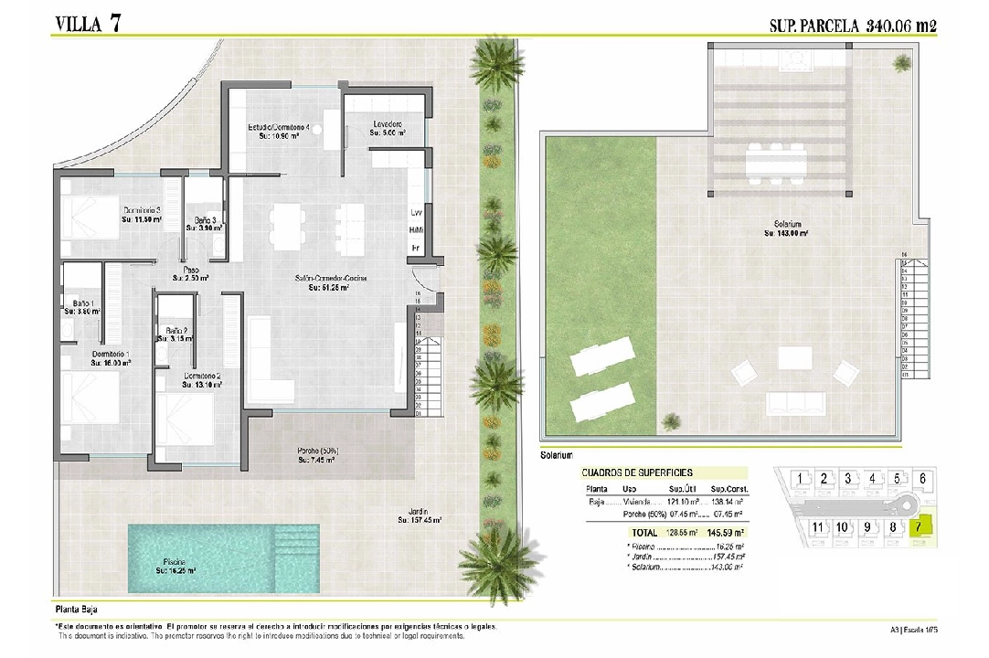 Villa in Alhama de Murcia te koop, woonoppervlakte 260 m², Staat Eerste bewoning, grondstuk 284 m², 4 slapkamer, 3 badkamer, Zwembad, ref.: HA-AHN-111-E03-8
