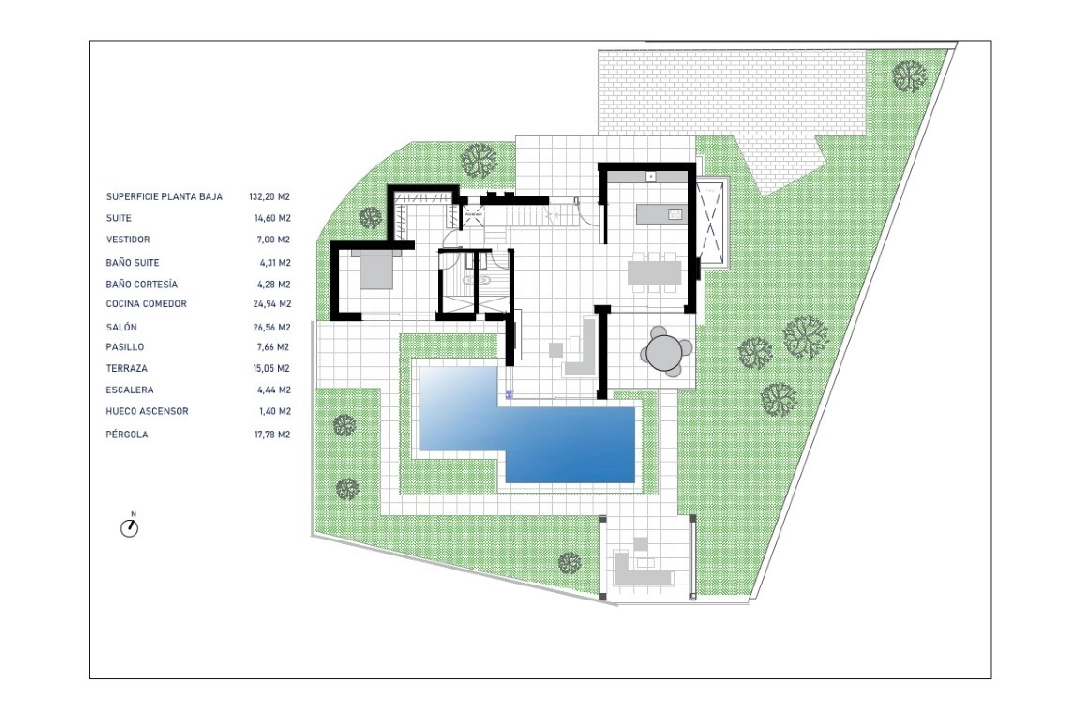 Villa in Moraira(Benimeit) te koop, woonoppervlakte 430 m², Airconditioning, grondstuk 969 m², 4 slapkamer, 3 badkamer, ref.: BP-6367MOR-9