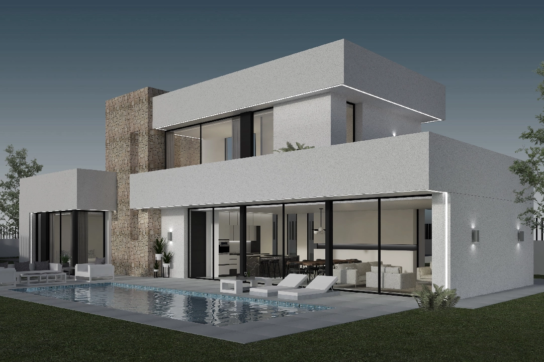 Villa in Moraira te koop, woonoppervlakte 280 m², Airconditioning, grondstuk 817 m², 3 slapkamer, 3 badkamer, Zwembad, ref.: CA-H-1568-AMBI-1