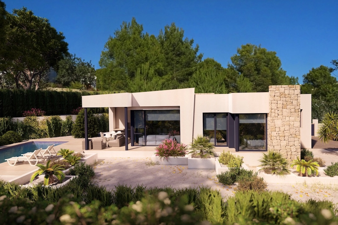 Villa in Benissa te koop, woonoppervlakte 138 m², Airconditioning, grondstuk 800 m², 3 slapkamer, 2 badkamer, Zwembad, ref.: CA-H-1574-AMB-1