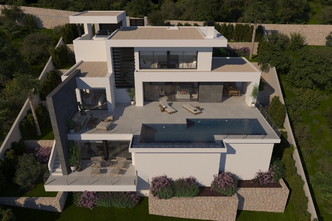 Villa in Cumbre del Sol(Lirios Sunrise) te koop, woonoppervlakte 181 m², grondstuk 824 m², 3 slapkamer, 4 badkamer, Zwembad, ref.: VA-AL030-1
