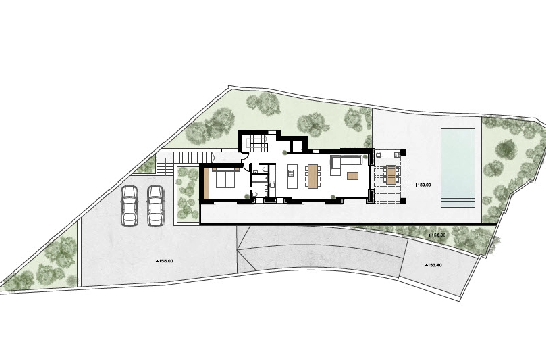 Villa in Benissa(Benissa) te koop, woonoppervlakte 450 m², Airconditioning, grondstuk 1300 m², 3 slapkamer, 3 badkamer, ref.: BP-3579BEN-6