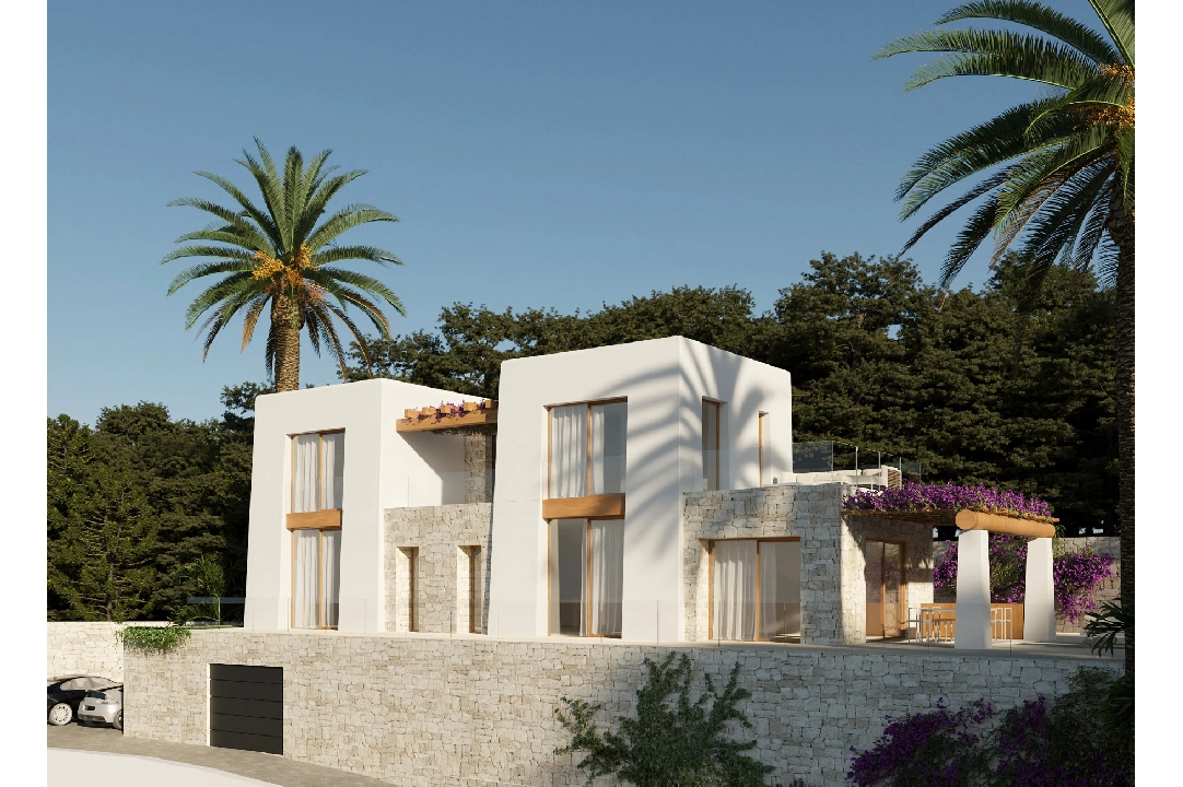 Villa in Benissa(Montemar) te koop, woonoppervlakte 450 m², Bouwjaar 2023, Airconditioning, grondstuk 800 m², 3 slapkamer, 3 badkamer, Zwembad, ref.: BI-BE.H-880-4