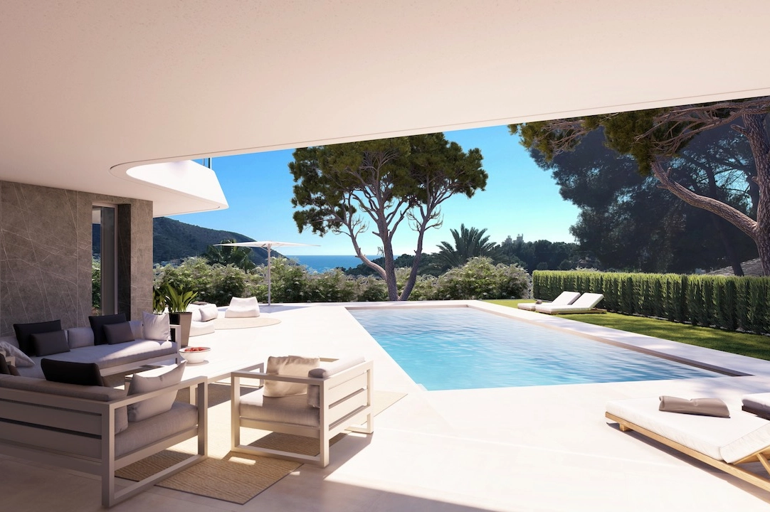 Villa in Moraira te koop, woonoppervlakte 263 m², grondstuk 1000 m², 4 slapkamer, 4 badkamer, Zwembad, ref.: CA-H-1649-AMB-1