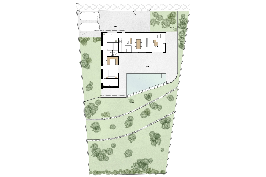 Villa in Benissa(La Fustera) te koop, woonoppervlakte 358 m², grondstuk 1040 m², 3 slapkamer, 3 badkamer, Zwembad, ref.: CA-H-1656-AMB-4