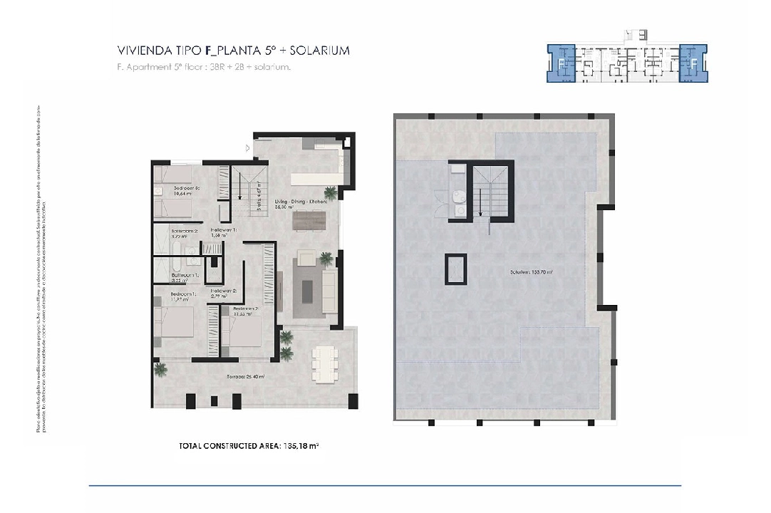 Penthouse Apartment in Torrelamata te koop, woonoppervlakte 213 m², Staat Eerste bewoning, 3 slapkamer, 2 badkamer, Zwembad, ref.: HA-TLN-135-A02-6