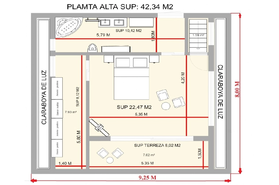Villa in Benissa(Cala Advocat) te koop, woonoppervlakte 251 m², Airconditioning, grondstuk 1127 m², 3 slapkamer, 3 badkamer, ref.: BP-4297BEN-6