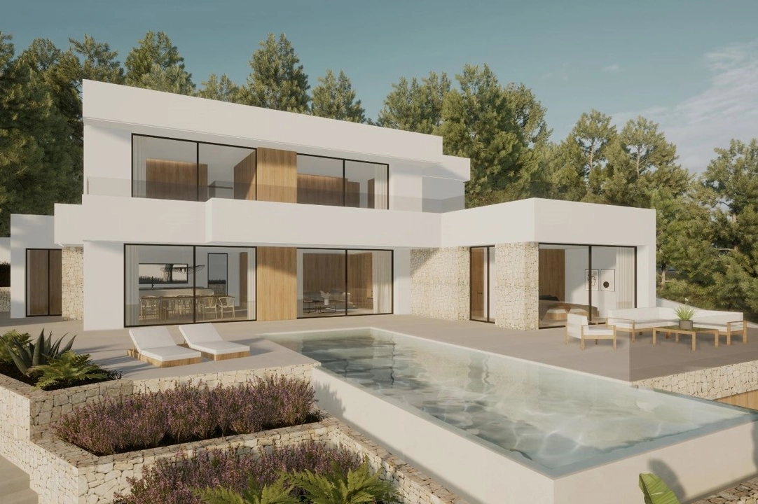 Villa in Moraira(Pla del Mar) te koop, woonoppervlakte 340 m², Bouwjaar 2023, Airconditioning, grondstuk 1070 m², 4 slapkamer, 4 badkamer, Zwembad, ref.: BI-MT.H-787-1