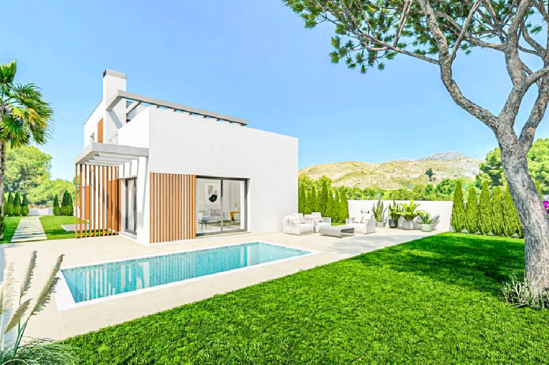 Villa in Finestrat(Sierra Cortina) te koop, woonoppervlakte 150 m², Airconditioning, grondstuk 410 m², 3 slapkamer, 2 badkamer, ref.: BP-7024FIN-3