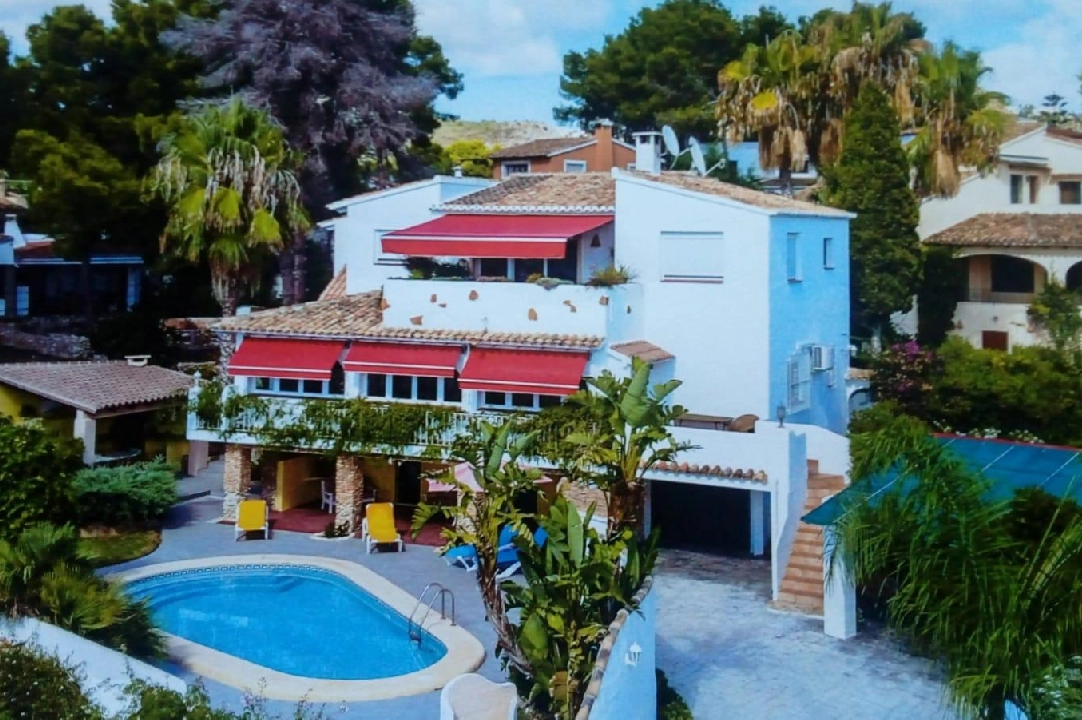 Villa in Moraira(Pla del mar) te koop, woonoppervlakte 326 m², Airconditioning, grondstuk 791 m², 5 slapkamer, 5 badkamer, Zwembad, ref.: AM-12082DA-3700-1