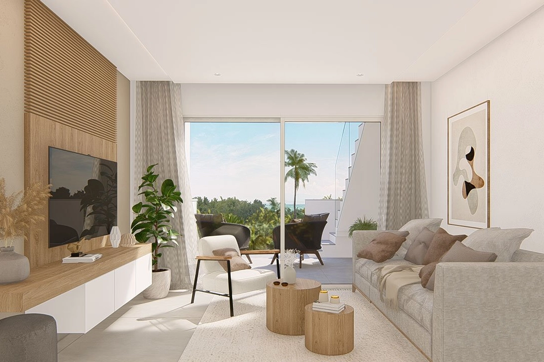 Etagen Apartment in Guardamar del Segura te koop, woonoppervlakte 115 m², Staat Eerste bewoning, Airconditioning, 3 slapkamer, 2 badkamer, Zwembad, ref.: HA-GUN-446-A03-19
