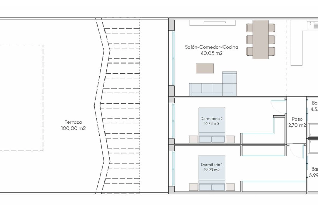Erdgeschoss Apartment in Finestrat te koop, woonoppervlakte 190 m², Staat Eerste bewoning, 2 slapkamer, 2 badkamer, Zwembad, ref.: HA-FIN-313-A01-10