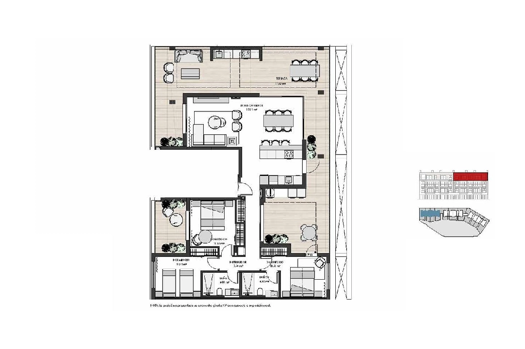 Penthouse Apartment in Los Alcazares te koop, woonoppervlakte 187 m², Staat Eerste bewoning, 3 slapkamer, 2 badkamer, Zwembad, ref.: HA-LAN-450-A03-7