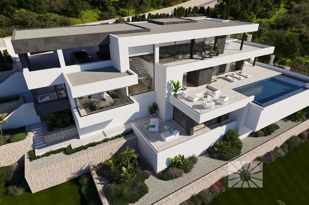 Villa in Benitachell(La Cumbre del Sol) te koop, woonoppervlakte 625 m², Airconditioning, grondstuk 1877 m², 3 slapkamer, 5 badkamer, Zwembad, ref.: CA-H-1722-AMB-1