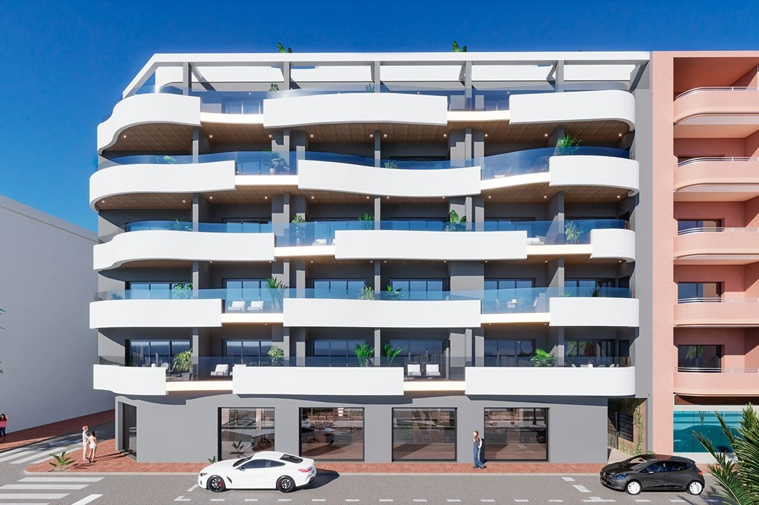 Penthouse Apartment in Torrevieja te koop, woonoppervlakte 102 m², Staat Eerste bewoning, 2 slapkamer, 2 badkamer, Zwembad, ref.: HA-TON-203-A03-1