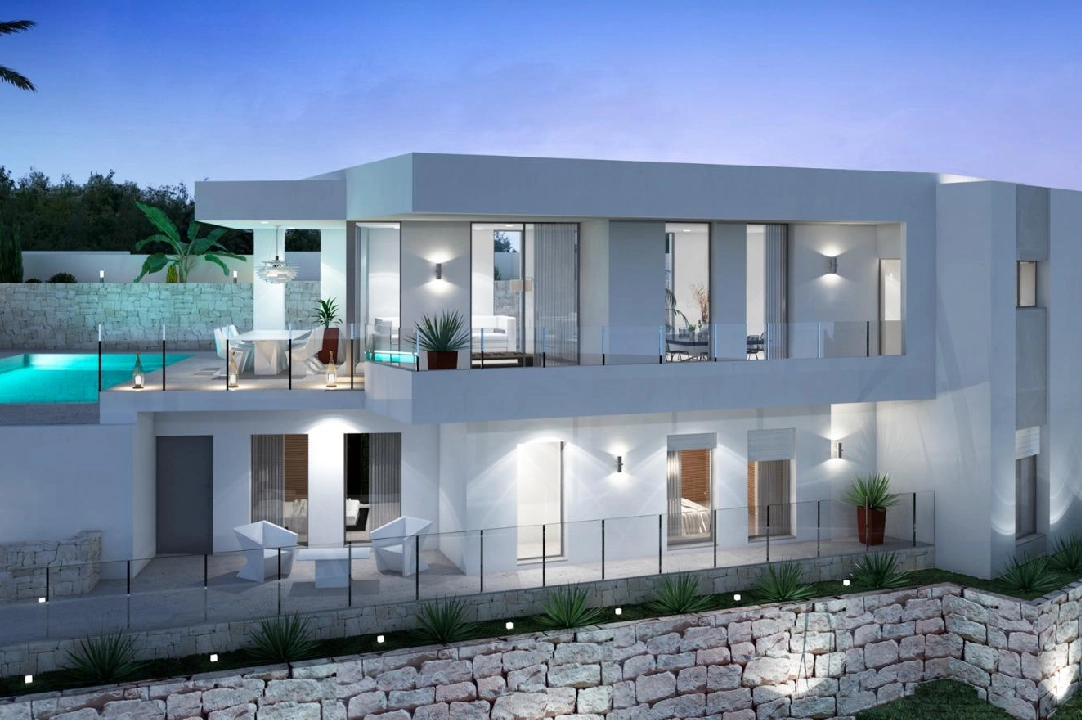 Villa in Moraira(Sol park) te koop, woonoppervlakte 286 m², Airconditioning, grondstuk 800 m², 3 slapkamer, 2 badkamer, Zwembad, ref.: AM-12126DA-3700-1