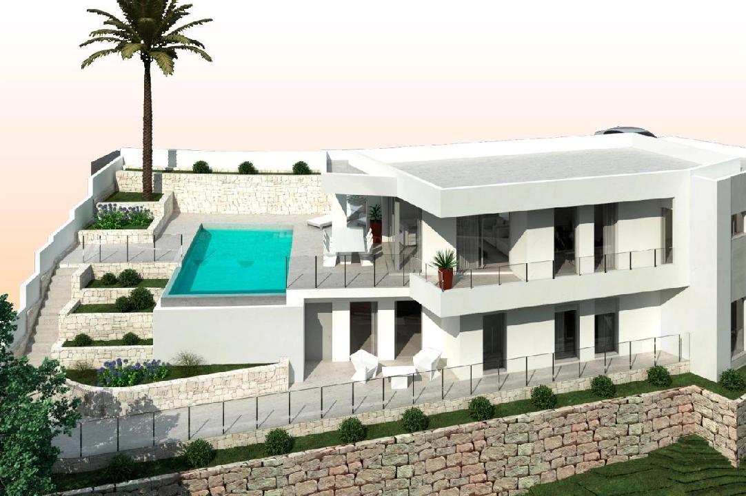 Villa in Moraira(Sol park) te koop, woonoppervlakte 286 m², Airconditioning, grondstuk 800 m², 3 slapkamer, 2 badkamer, Zwembad, ref.: AM-12126DA-3700-6