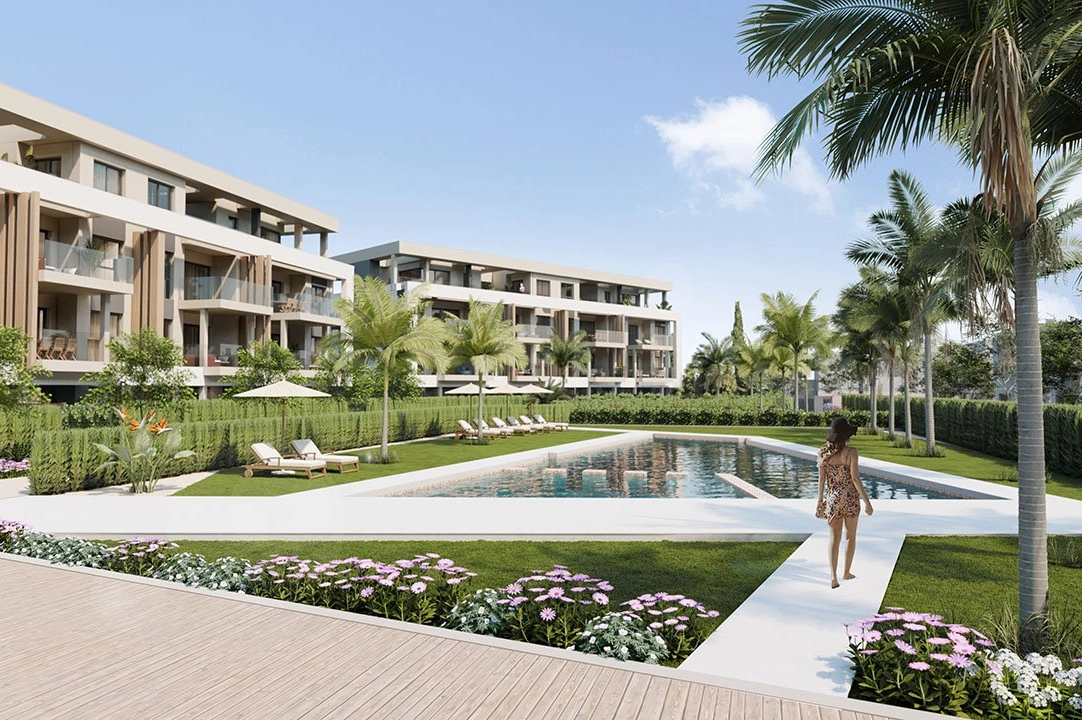 Etagen Apartment in Los Alcazares te koop, woonoppervlakte 125 m², Staat Eerste bewoning, 3 slapkamer, 2 badkamer, Zwembad, ref.: HA-LAN-450-A02-1