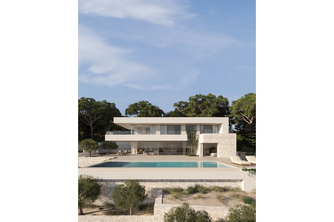 Villa in Moraira(La Sabatera) te koop, woonoppervlakte 311 m², Airconditioning, grondstuk 977 m², 4 slapkamer, 4 badkamer, Zwembad, ref.: CA-H-1738-AMB-1