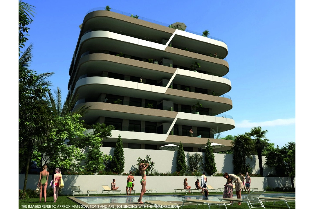 Etagen Apartment in Los Arenales del Sol te koop, woonoppervlakte 117 m², Staat Eerste bewoning, 2 slapkamer, 2 badkamer, Zwembad, ref.: HA-ADN-141-A01-24