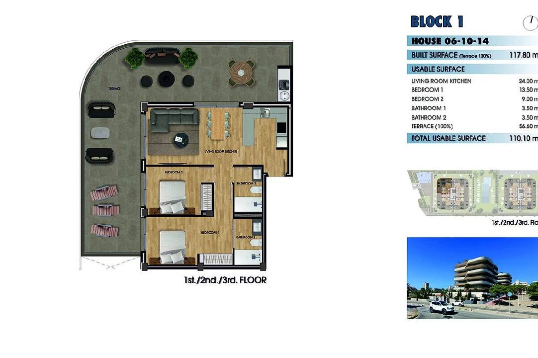 Etagen Apartment in Los Arenales del Sol te koop, woonoppervlakte 117 m², Staat Eerste bewoning, 2 slapkamer, 2 badkamer, Zwembad, ref.: HA-ADN-141-A01-31